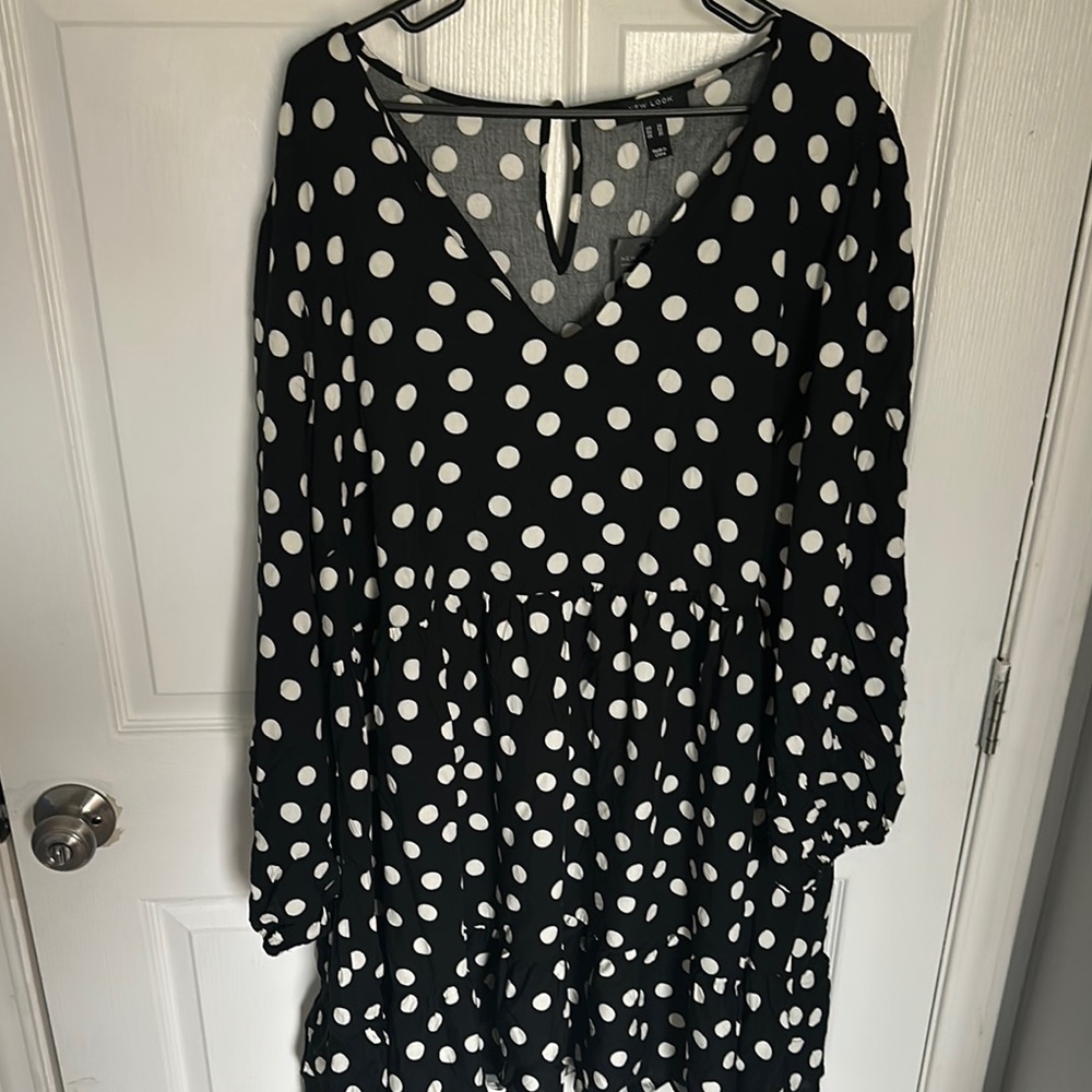 Black and White Polka Dot Dress